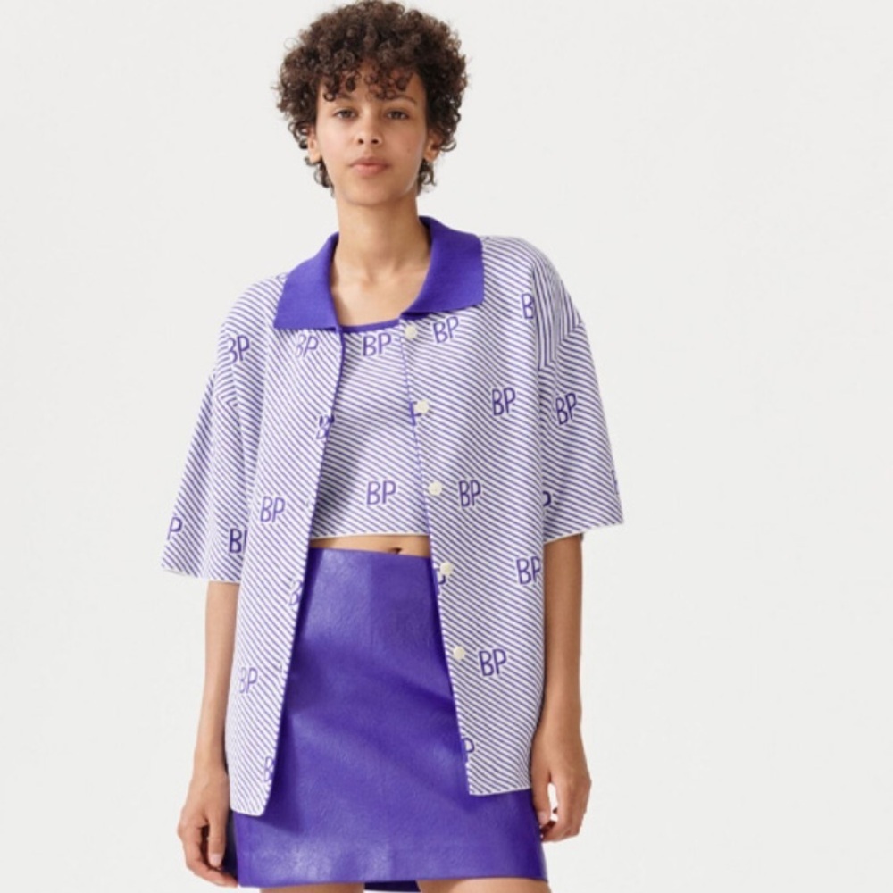 Baum und Pferdgarten‎ CIPO Purple Striped Shirt women’s S